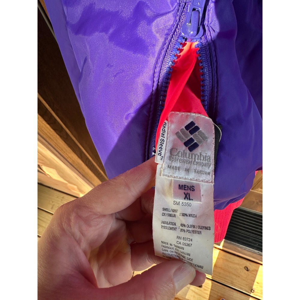 VTG 90s Columbia Reversible Thinsulate Insulated Ski Full Zip Coat Jacket XL - Picture 7 of 8